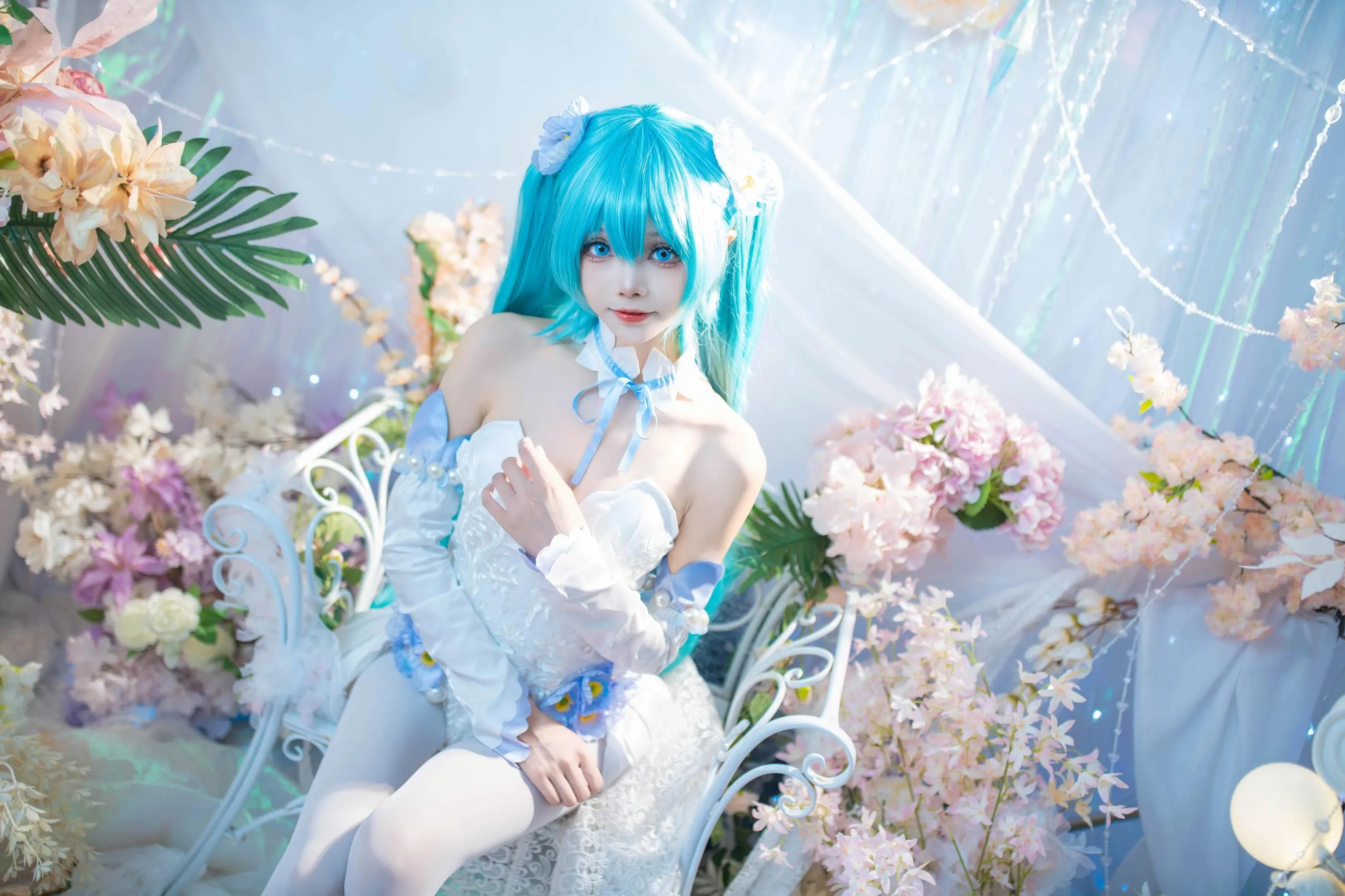 艾西Aiwest – NO.011 初音 粉蝶花 [42P]插图2